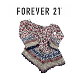 Forever 21 Multi- Color Romper. Sz M